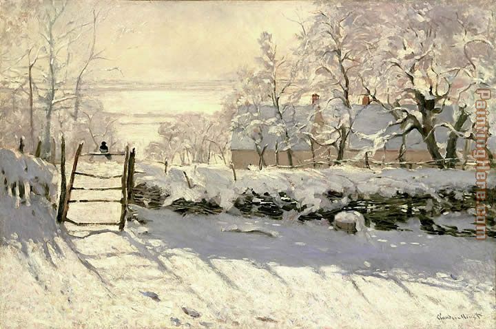 The Magpie painting - Claude Monet The Magpie art painting
